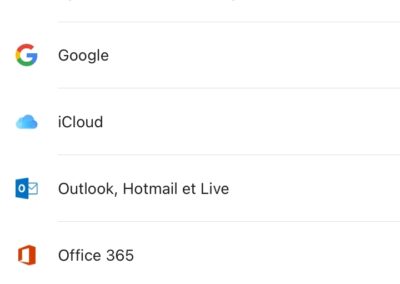 Ajout adresse mouvement rural sur Gmail