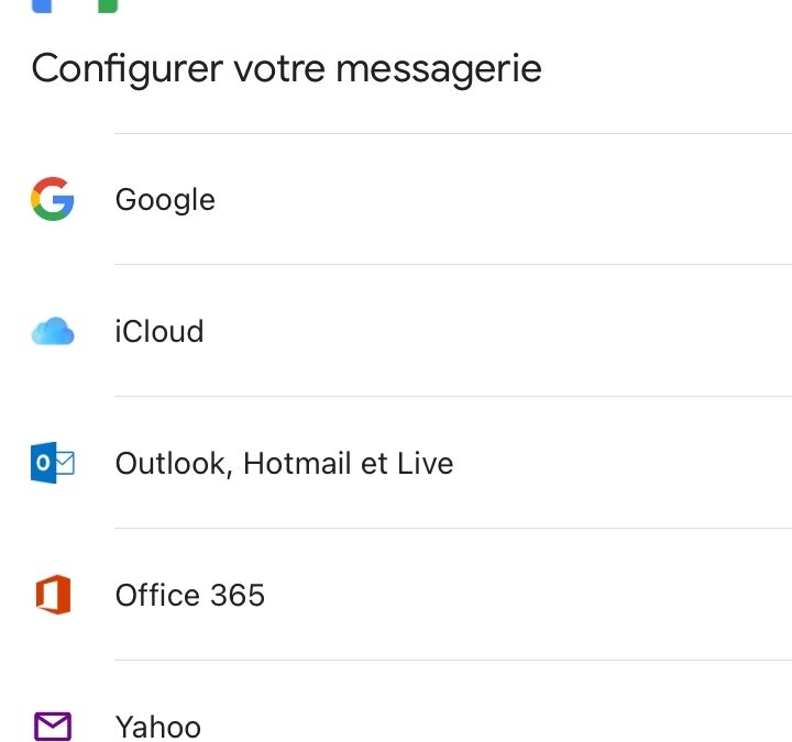 Ajout adresse mouvement rural sur Gmail