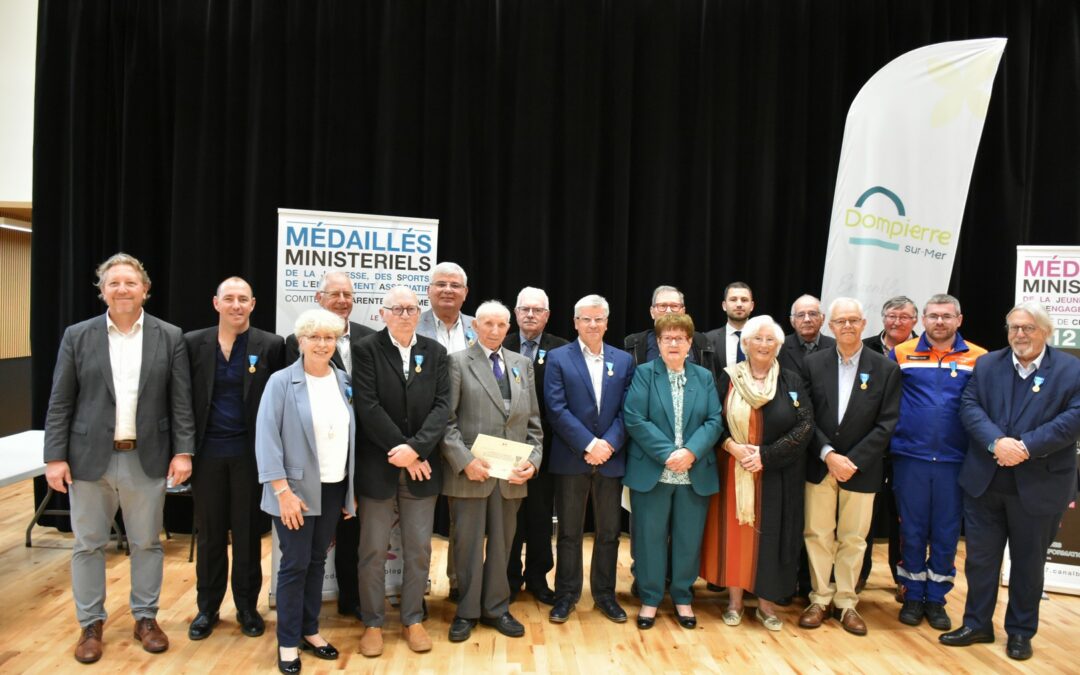 Cérémonie remise médailles à Dompierre-sur-Mer