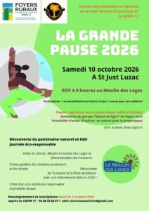 RAPPEL INSCRIPTION GRANDE PAUSE!